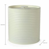 RH03269CEU7 Ribbed Bread Bin - Cream