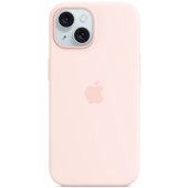 "Silicone Case with MagSafe iPhone 15 Plus (MT143ZM/ A)" Light Pink