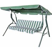 3-place striped green/ white