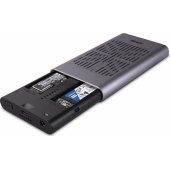Enclosure with Clone Feature M.2 USB 3.2 Silver 43382
