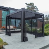 Mosquito Net MIRADOR 3x4m Black 4pcs