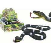 Artificial Rubber Black with White Stripes Structured