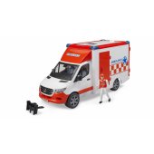 MB Sprinter ambulance with driver, model vehicle (red/ white)