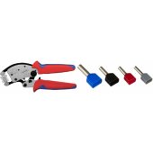 Self-adjusting crimping pliers Twistor 16 (red/ blue, for ferrul