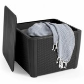 Garden table/ storage box Luzon Plus Grey