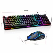 TF200 LED Gaming keyboard (EN) + mouse
