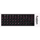 "Laminated Stickers RU / ENG" Black/ Green