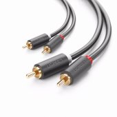 10517 AV104 2RCA Cinch to 2RCA Cinch Black