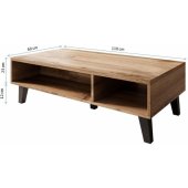 Cama coffee table NORD 110cm wotan oak/ anthracite
