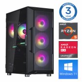 Ryzen 5 5500 16GB 500SSD M.2 NVME RX580 8GB WIN11 Black