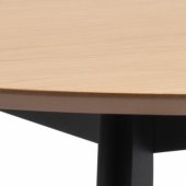 ROXBY D105xH76cm Oak/ Black