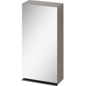 Cersanit S522-012 VIRGO 40 grey mirror cabinet with black handle.