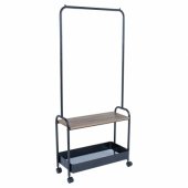 Clothes hanger FRASER 74x35x165cm, black