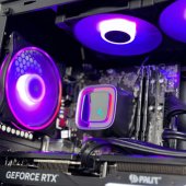 AQUA Ryzen 7 7700X 32GB DDR5 1SSD RTX3050 6GB DOS Black