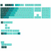 GPBT Gradient Keycaps, ANSI Layout (US), PBT, Dye-Sub Rainforest