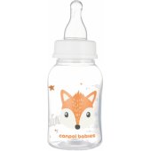 Standard Narrow Neck Bottle 120 ml CUTE ANIMALS 11/ 851 Orange