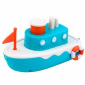 Wind-up Bath Toy - Blue Water Squirting Ship