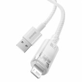 Fast charging cable Gem USB A - Lightning 2.4A 2m White