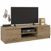 Topeshop Stolik/ Szafka RTV Malwa 120CM Dąb Artisan