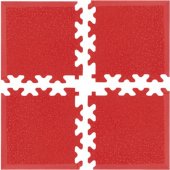 Corner Pieces for Puzzle Mat Simple Red 4 Pcs.