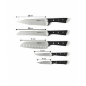 Ice force 5 Slots Wooden Block with 5 knives