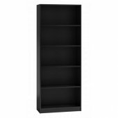 Topeshop Regał 60cm półka szafka książki segregatory czarny