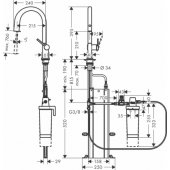Aqittura M91 FilterSystem 210 1jet Pull-Out Spoul Chrome + sBox