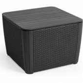 Garden table/ storage box Luzon Plus Grey