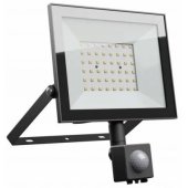 LED Floodlight Sensor 50W, 4000K, 230V Black