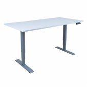 Desk ERGO with 2 motors 160x80cm, greyish white
