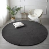 Strado Rabbit Round Rug 160x160 DeepGrey (Gray) universal