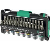Wera Tool-Check Automotive 1, bit set black/ green, 38 pieces, includin