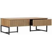 Hampton 120x60xH40cm Melamine with oak decor