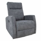 Recliner armchair EDDY with swinging and rotating manual mechanism, gr