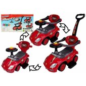 Toddlers Ride On Push Along with Parent Handle Mega Car 3in1 Red