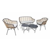 LUNDE sofa, 2 chairs and 2 tables