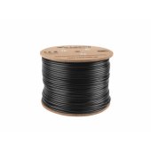 F/ UTP Cable Cat.6 CU 305m outdoor fluke passed black
