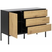 SEAFORD 120x40xH82cm Oak/ Black