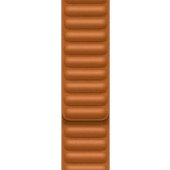 41mm Golden Brown Leather Link - S/ M