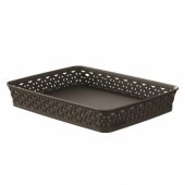 Basket My Style Rattan Brown A4 6x27x36cm