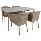 Norway Table and 4 Chairs Beige