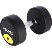 HMS HG PRO rubberized dumbbell 1 x 18 kg.