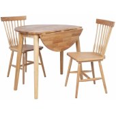 BIRKA with 2 chairs Oak