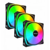 AX120 Pro PWM 120mm Case Fan Black 3pcs