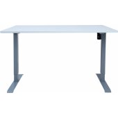 Desk ERGO with 1 motor 160x80cm, greyish white