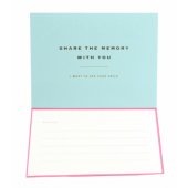 MSG Photo message card Pink/ Blue