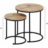 Elto Set D44,5xH50cm / D34,5xH40cm Oak