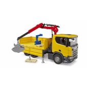 Scania Super 560R Baustellen-LKW mit Kran und 2 Paletten