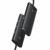 USB Hub Lite Series 4in1 USB to 4x USB 3.0 25cm Black
