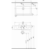 Kolo Twins 60cm washbasin (L51160000)